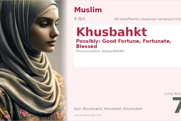 Khusbahkt Name Meaning — Origin, Gender & Details (2025)