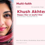 Khush Akhter Name Meaning and Details