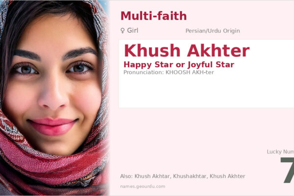 Khush Akhter Name Meaning — Origin, Gender & Details (2025)