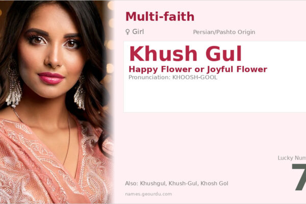 Khush Gul Name Meaning — Origin, Gender & Details (2025)