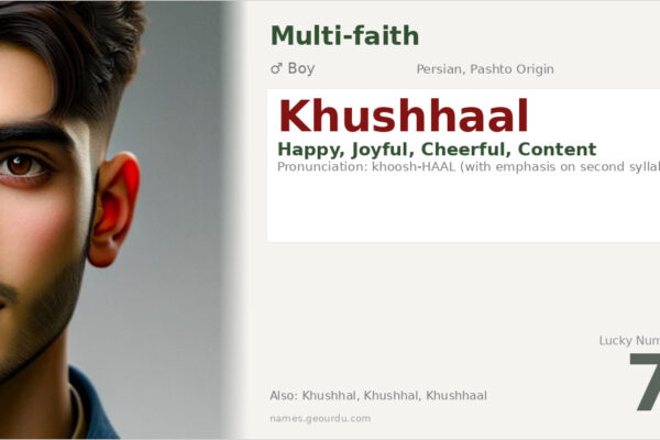 Khushhaal Name Meaning — Persian & Pashto Origin, Boy Name Details (2025)