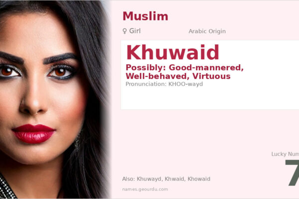 Khuwaid Name Meaning — Origin, Gender & Details (2025)