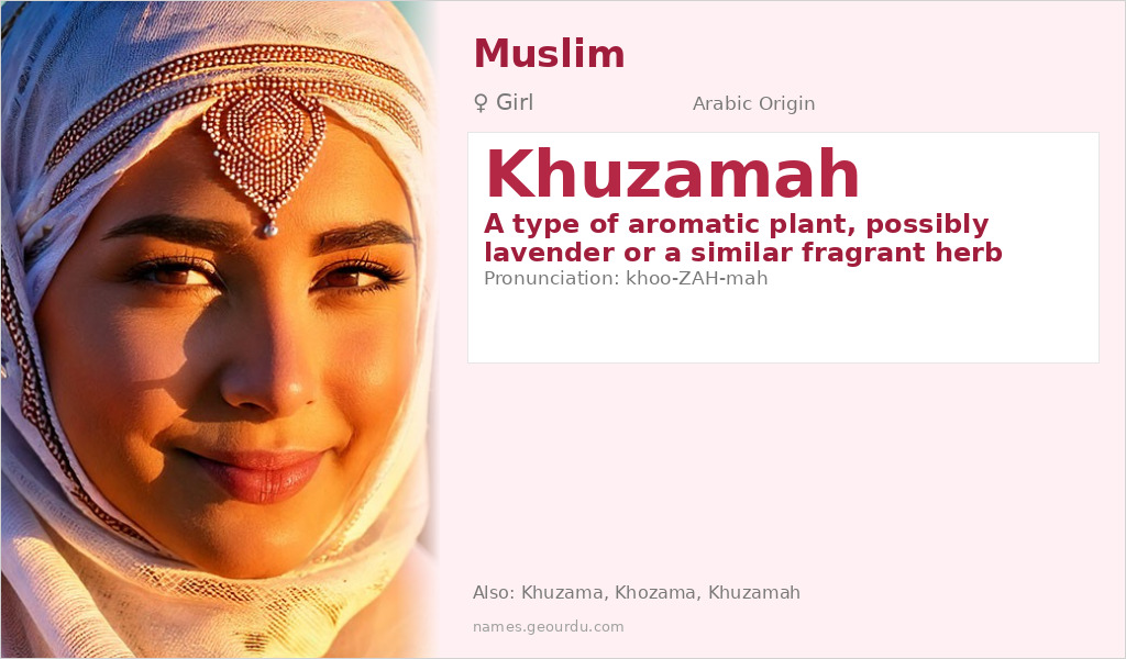 Khuzamah Name Meaning and Details
