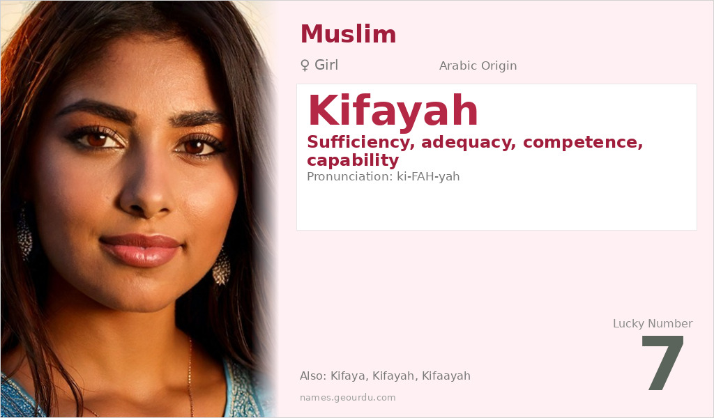 Kifayah Name Meaning and Details