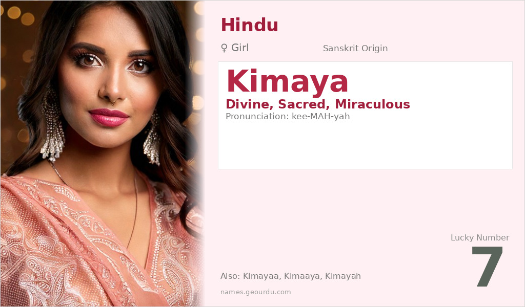Kimaya Name Meaning and Details