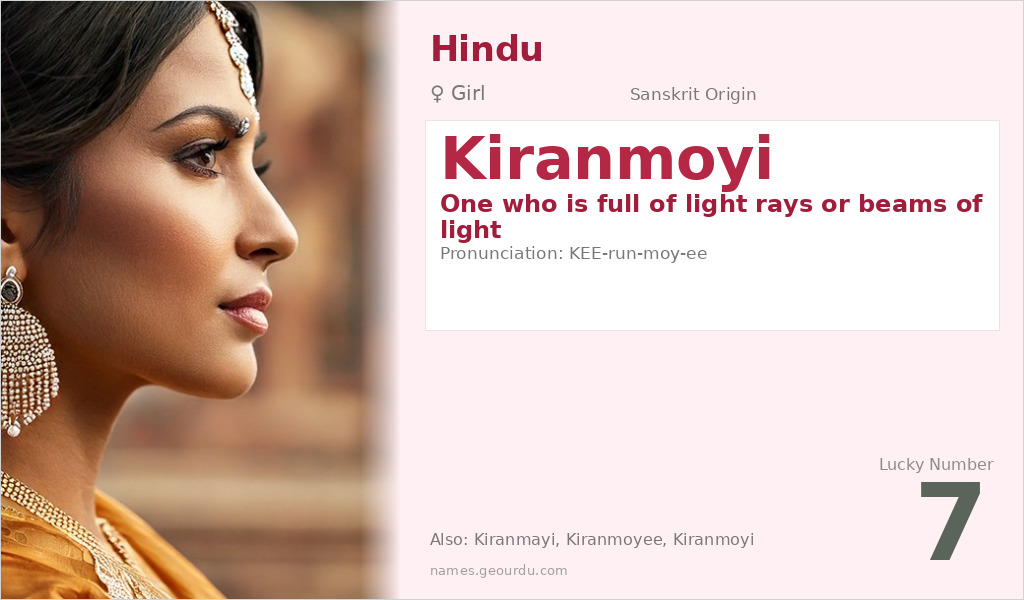Kiranmoyi Name Meaning and Details