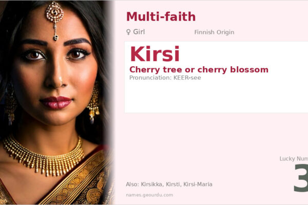 Kirsi Name Meaning — Finnish Origin, Girl Name & Cherry Blossom Meaning (2025)