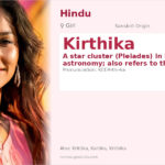 Kirthika Name Meaning and Details