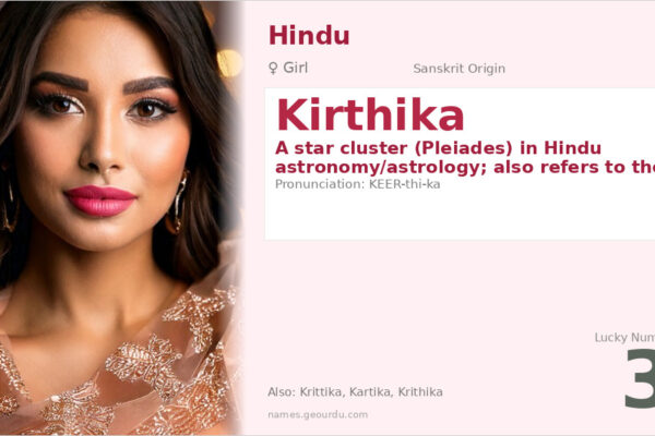 Kirthika Name Meaning — Sanskrit Origin, Hindu Girl Name & Star Significance (2025)