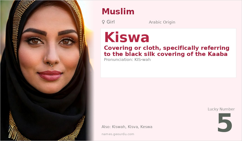 Kiswa Name Meaning and Details