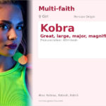 Kobra Name Meaning and Details