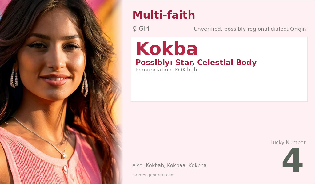 Kokba Name Meaning and Details