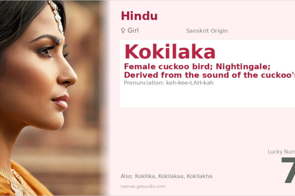 Kokilaka Meaning — Sanskrit Origin, Girl Name & Details (2025)