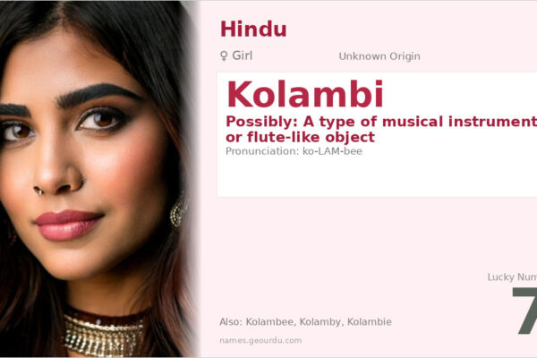 Kolambi Name Meaning — Origin, Gender & Details (2025)