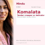 Komalata Name Meaning and Details