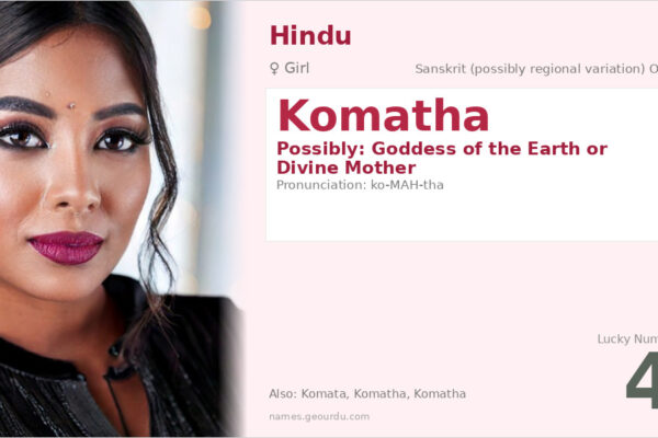 Komatha Name Meaning — Origin, Gender & Details (2025)