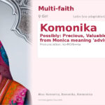 Komonika Name Meaning and Details