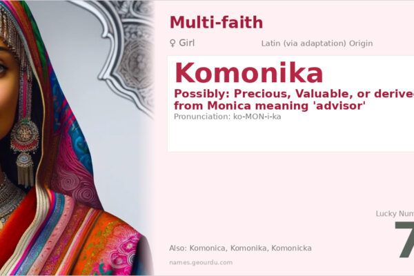 Komonika Name Meaning — Origin, Gender & Details (2025)