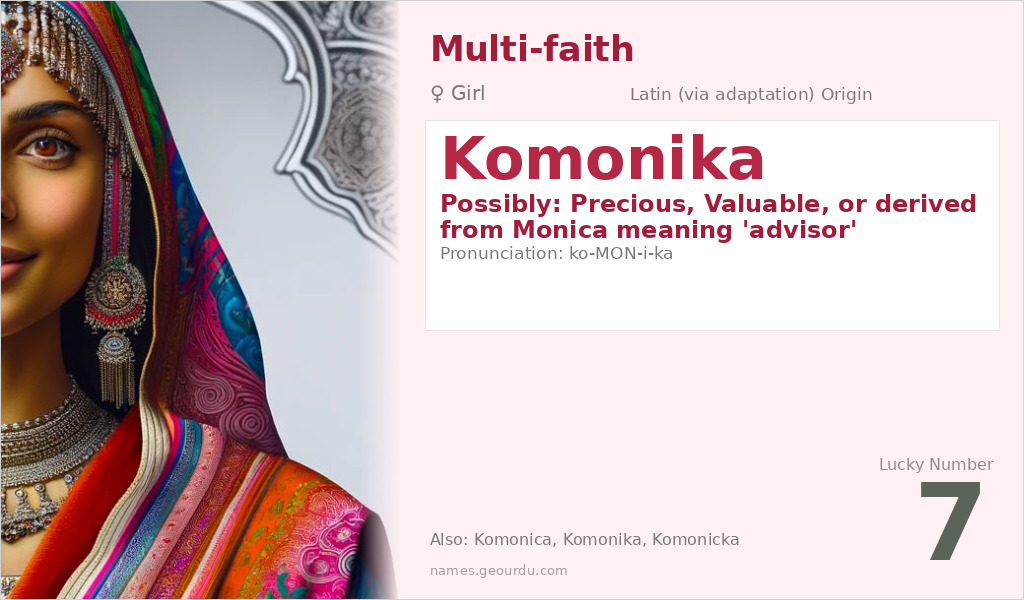 Komonika Name Meaning and Details