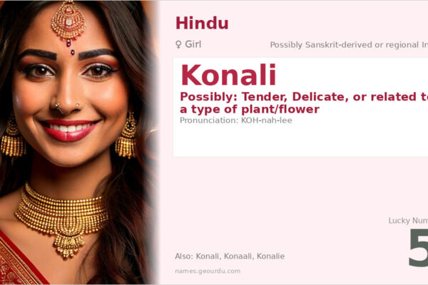 Konali Name Meaning — Origin, Gender & Details (2025)