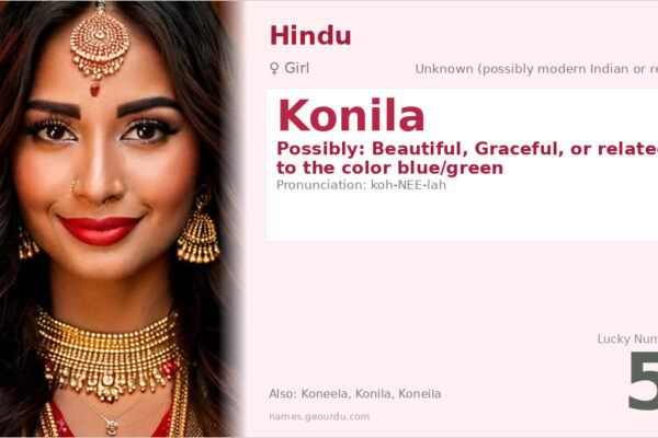 Konila Name Meaning — Origin, Gender & Details (2025)