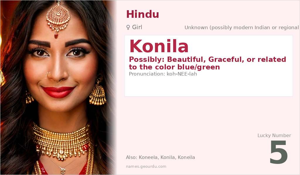 Konila Name Meaning and Details