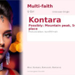 Kontara Name Meaning and Details