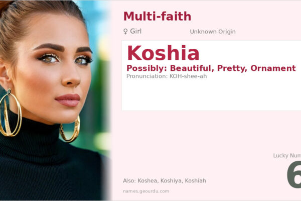 Koshia Name Meaning — Origin, Gender & Details (2025)