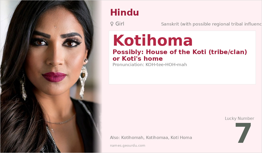 Kotihoma Name Meaning and Details
