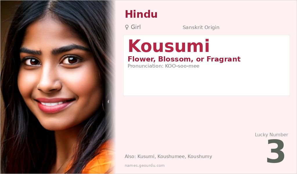 Kousumi Name Meaning and Details
