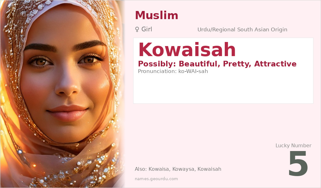 Kowaisah Name Meaning and Details