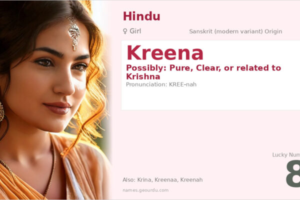 Kreena Name Meaning — Origin, Gender & Details (2025)
