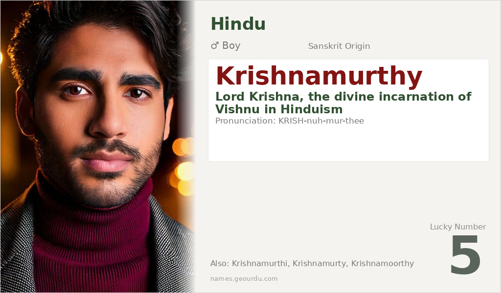 Krishnamurthy Name Meaning and Details