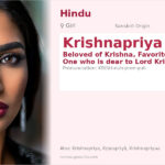 Krishnapriya Name Meaning and Details