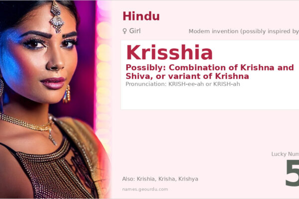 Krisshia Name Meaning — Origin, Gender & Details (2025)