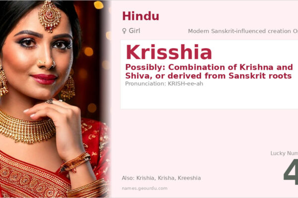 Krisshia Name Meaning — Modern Hindu Girl Name Analysis (2025)