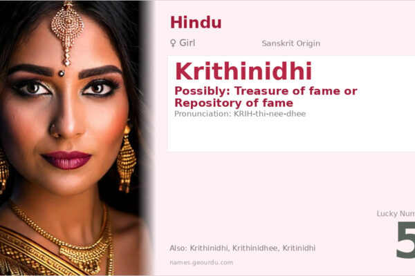 Krithinidhi Name Meaning — Origin, Gender & Details (2025)