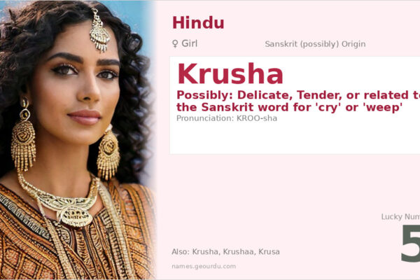 Krusha Name Meaning — Origin, Gender & Details (2025)