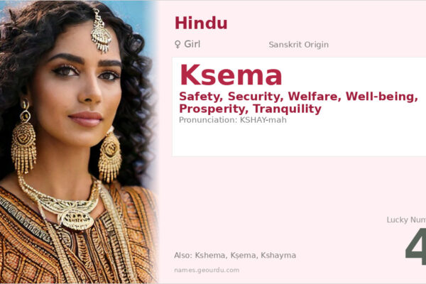 Ksema Name Meaning — Sanskrit Origin, Girl Name & Details (2025)