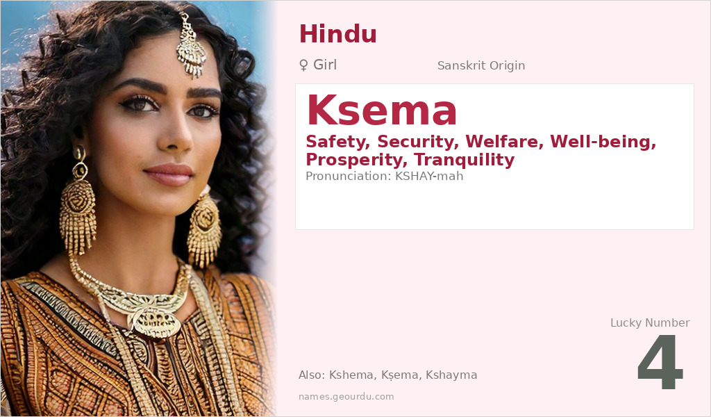 Ksema Name Meaning and Details