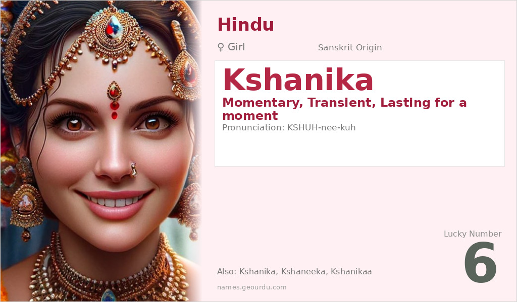 Kshanika Name Meaning and Details