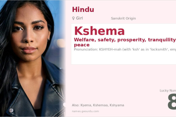 Kshema Name Meaning — Sanskrit Origin, Girl Name & Details (2025)