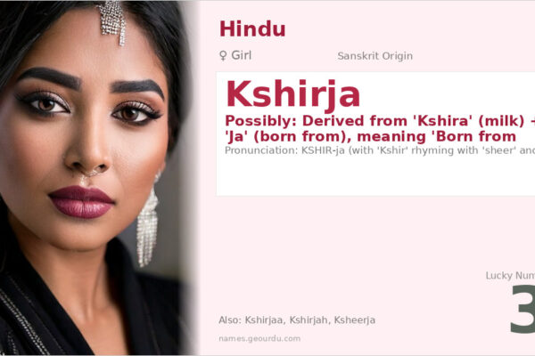 Kshirja Name Meaning — Sanskrit Origin, Girl Name & Details (2025)