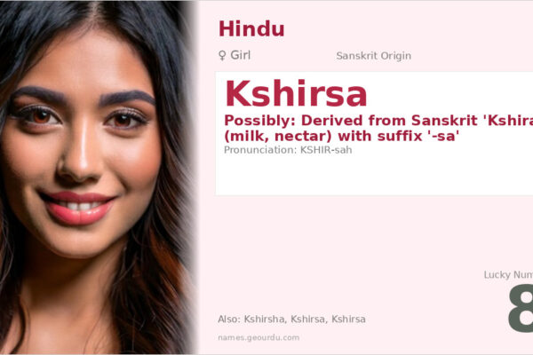 Kshirsa Name Meaning — Origin, Gender & Details (2025)