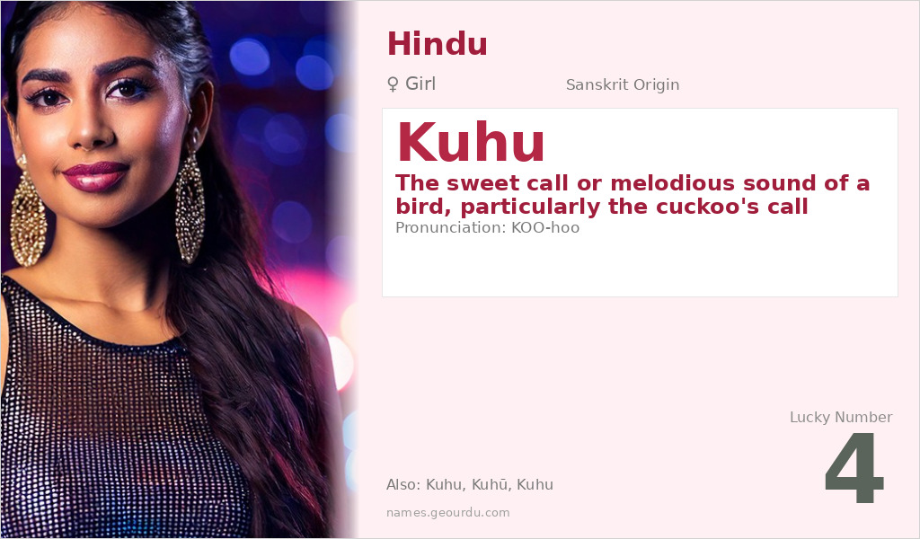 Kuhu Name Meaning and Details