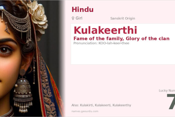 Kulakeerthi Name Meaning — Sanskrit Origin, Girl Hindu Name & Details (2025)