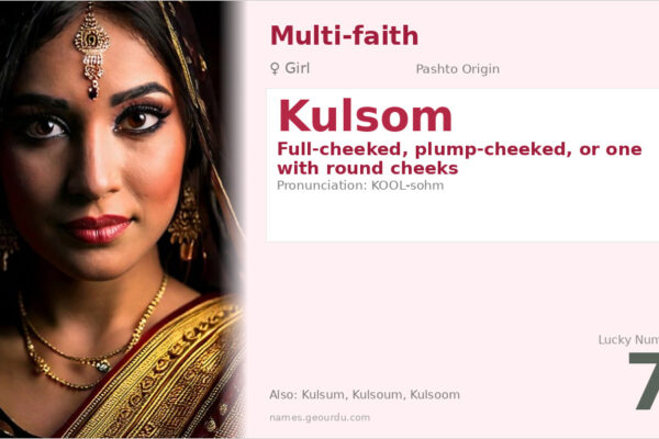 Kulsom Name Meaning — Pashto Origin, Girl Name & Cultural Significance (2025)
