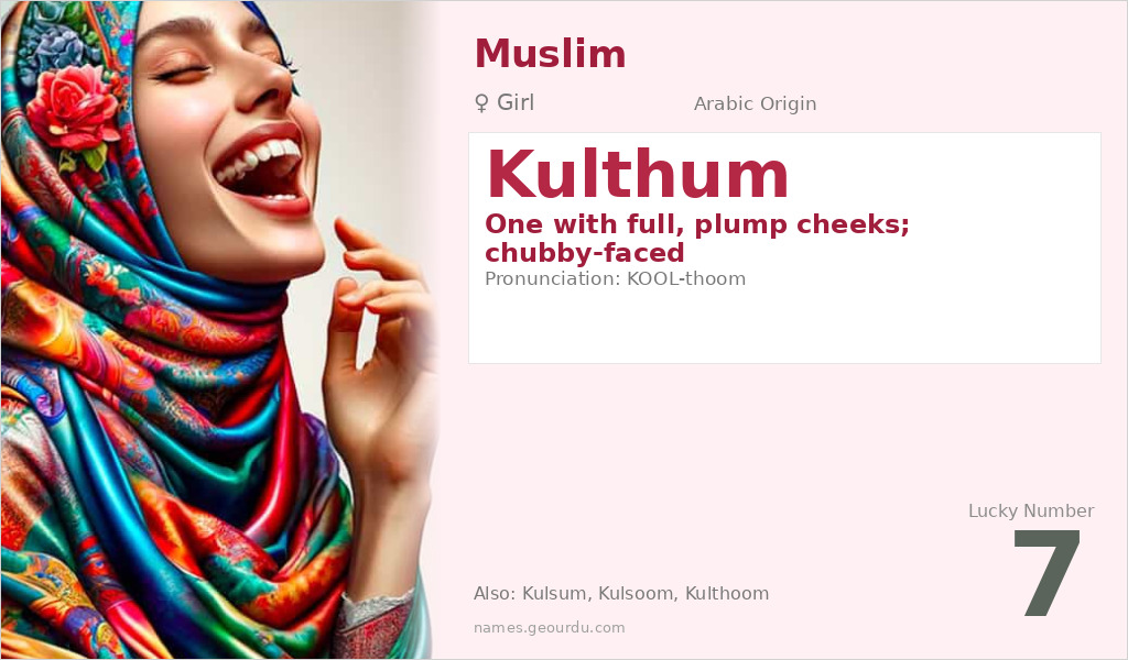 Kulthum Name Meaning and Details
