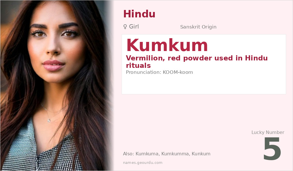 Kumkum Name Meaning and Details