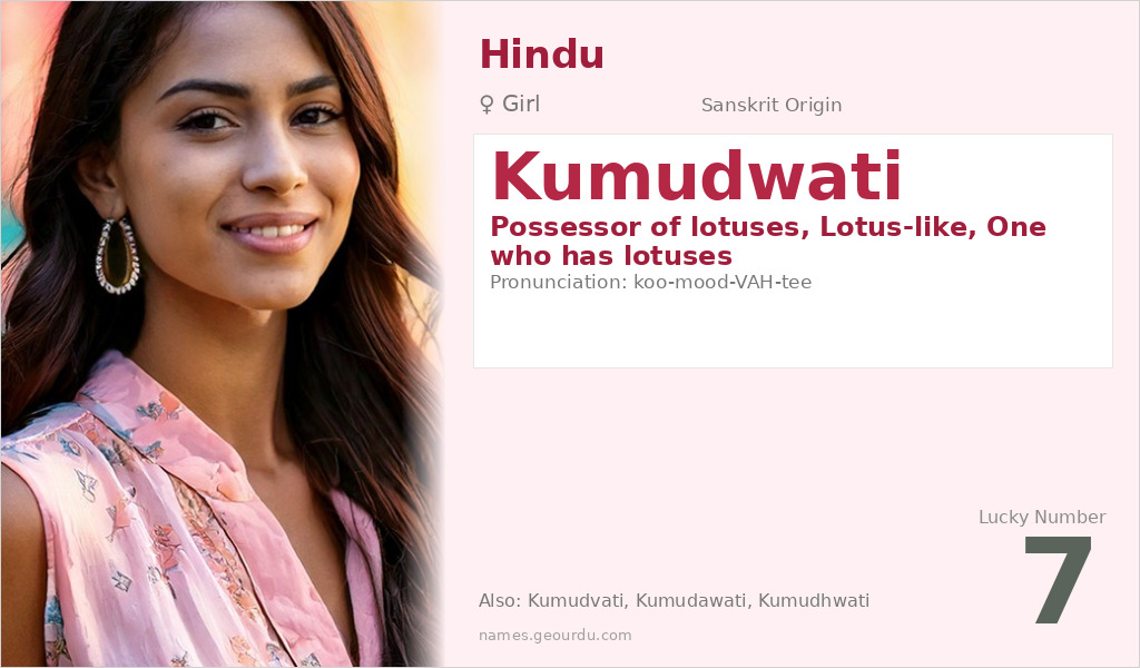 Kumudwati Name Meaning and Details